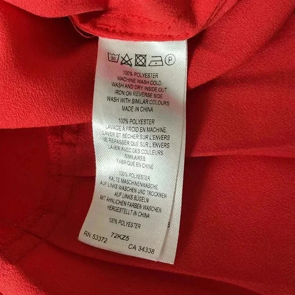 French Connection pleated hem button down shirt size xxs - Picture 7 of 8